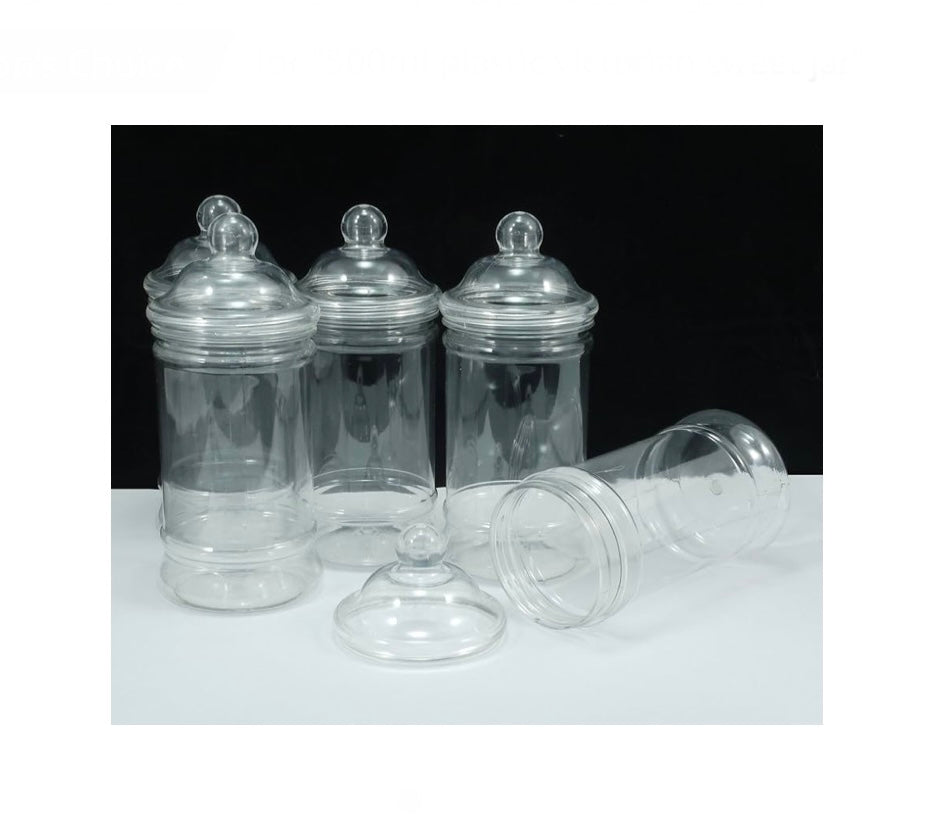 500ml Plastic Victorian Style Sweet Jar