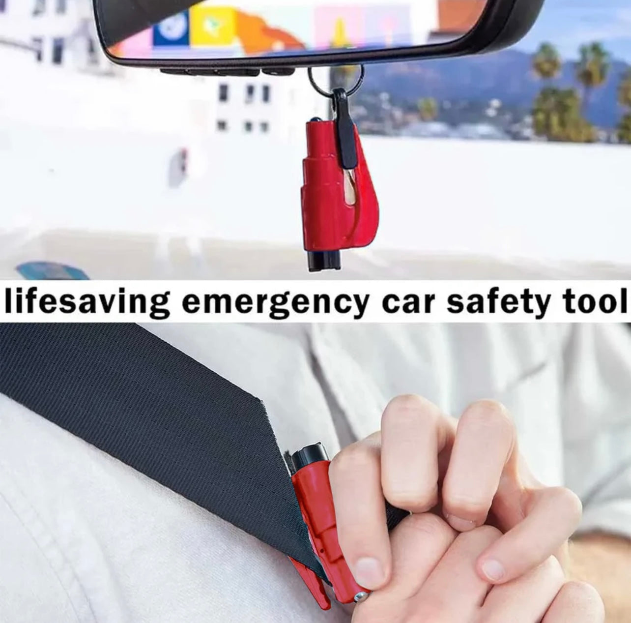 2 in 1 Car Safety Emergency Tool