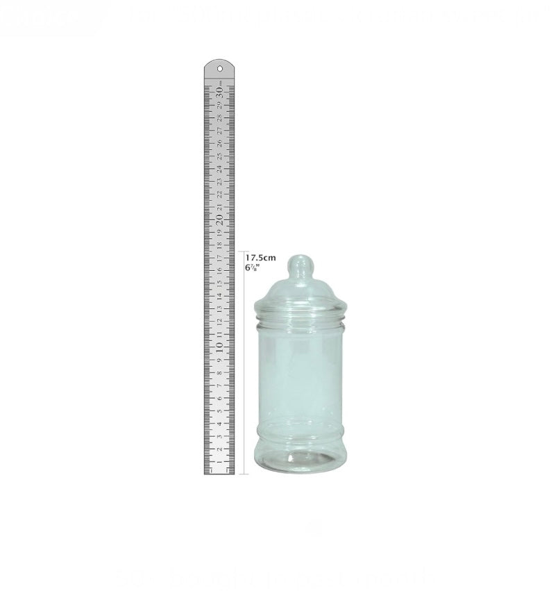 500ml Plastic Victorian Style Sweet Jar