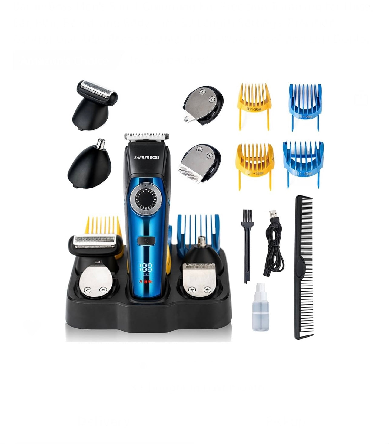 BarberBoss Men's 5 in 1 Grooming Kit