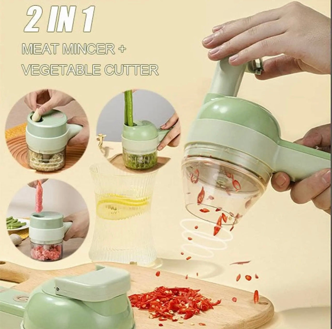 4 in 1 Electric Kitchen Chopper