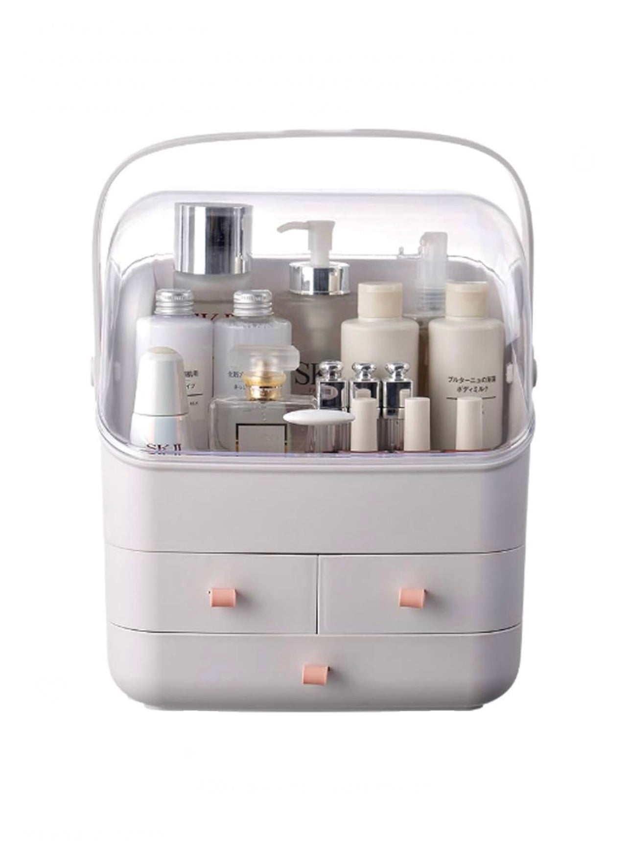 3-Layer Desktop Cosmetic Storage Box