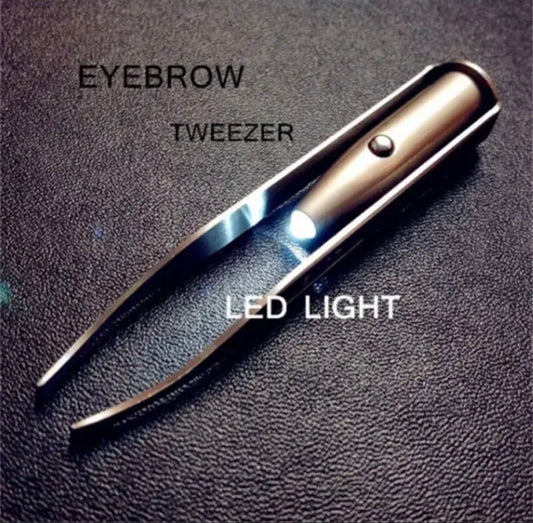 Stainless Steel Smart Design Tweezer With LED Light